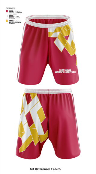 Athletic Shorts With Pockets, Lady Eagles, Women's Basketball, Teamtime, Team time, sublimation, custom sports apparel, team uniforms, spirit wear, spiritwear, sports uniforms, custom shirts, team store, custom team store, fundraiser sports, apparel fundraiser