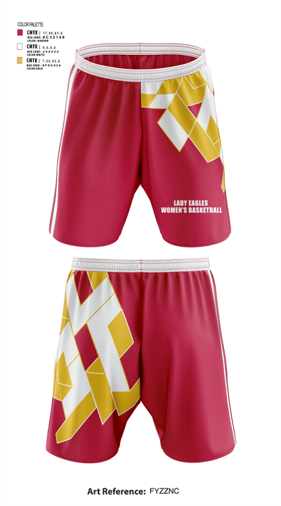 Lady Eagles 97794681 Athletic Shorts With Pockets - 1