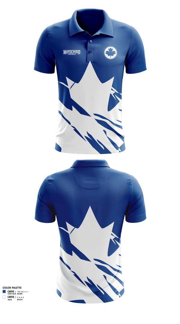 Short Sleeve Performance Polo, Maplewood Football, Football, Teamtime, Team time, sublimation, custom sports apparel, team uniforms, spirit wear, spiritwear, sports uniforms, custom shirts, team store, custom team store, fundraiser sports, apparel fundraiser