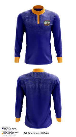 Quarter Zip Jacket, PDWC, Wrestling, Teamtime, Team time, sublimation, custom sports apparel, team uniforms, spirit wear, spiritwear, sports uniforms, custom shirts, team store, custom team store, fundraiser sports, apparel fundraiser