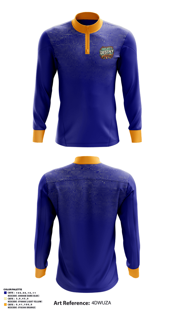 Quarter Zip Jacket, PDWC, Wrestling, Teamtime, Team time, sublimation, custom sports apparel, team uniforms, spirit wear, spiritwear, sports uniforms, custom shirts, team store, custom team store, fundraiser sports, apparel fundraiser