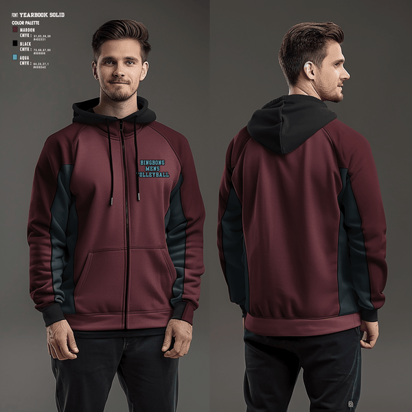Zip Hoodie, BingBong, Men's Volleyball, Teamtime, Team time, sublimation, custom sports apparel, team uniforms, spirit wear, spiritwear, sports uniforms, custom shirts, team store, custom team store, fundraiser sports, apparel fundraiser