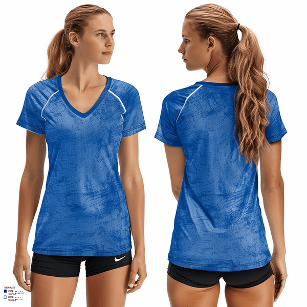 Women's Short Sleeve Vneck Shirt, Forsyth High School Volleyball, Women's Volleyball, Teamtime, Team time, sublimation, custom sports apparel, team uniforms, spirit wear, spiritwear, sports uniforms, custom shirts, team store, custom team store, fundraiser sports, apparel fundraiser