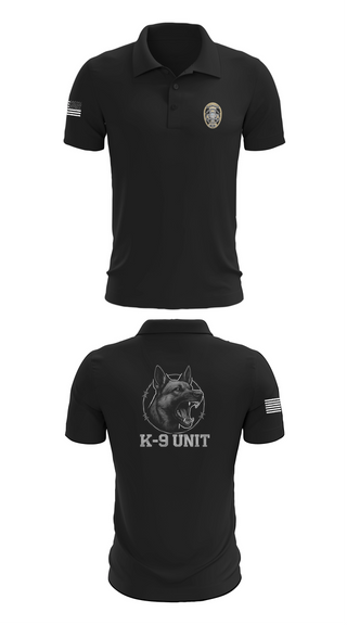 Short Sleeve Performance Polo, Farmersville Police K9 Unit, Police, Teamtime, Team time, sublimation, custom sports apparel, team uniforms, spirit wear, spiritwear, sports uniforms, custom shirts, team store, custom team store, fundraiser sports, apparel fundraiser