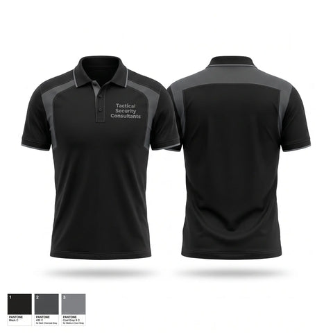 Short Sleeve Performance Polo, Tactical Security Consultants, , Teamtime, Team time, sublimation, custom sports apparel, team uniforms, spirit wear, spiritwear, sports uniforms, custom shirts, team store, custom team store, fundraiser sports, apparel fundraiser