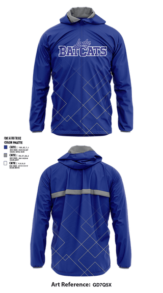 Windbreaker, Lady BatCats, Softball, Teamtime, Team time, sublimation, custom sports apparel, team uniforms, spirit wear, spiritwear, sports uniforms, custom shirts, team store, custom team store, fundraiser sports, apparel fundraiser