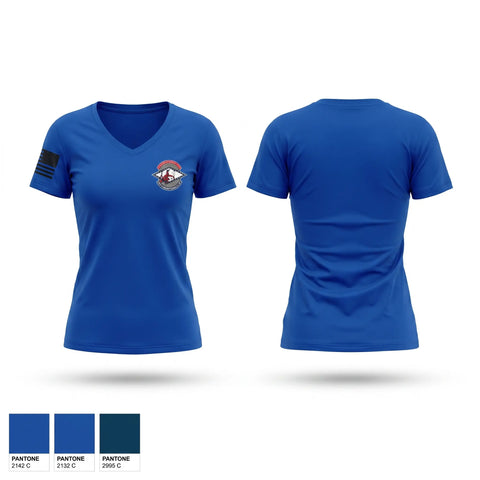 Womens Short Sleeve Vneck Shirt, 189 AMXS, National Guard, Teamtime, Team time, sublimation, custom sports apparel, team uniforms, spirit wear, spiritwear, sports uniforms, custom shirts, team store, custom team store, fundraiser sports, apparel fundraiser