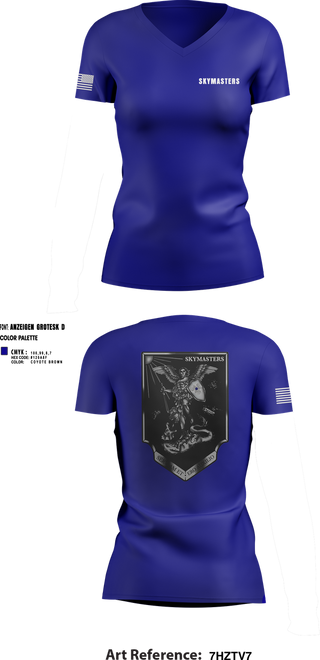 Womens Short Sleeve Vneck Shirt, 1-222 Aviaition Regiment, Army, Teamtime, Team time, sublimation, custom sports apparel, team uniforms, spirit wear, spiritwear, sports uniforms, custom shirts, team store, custom team store, fundraiser sports, apparel fundraiser