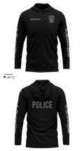 PERRY POLICE DEPARTMENT Long Sleeve Performance Shirt with hood - 51