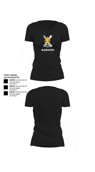 Womens Short Sleeve Vneck Shirt, Blackwatch, , Teamtime, Team time, sublimation, custom sports apparel, team uniforms, spirit wear, spiritwear, sports uniforms, custom shirts, team store, custom team store, fundraiser sports, apparel fundraiser