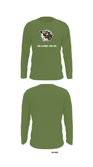 Long Sleeve Performance Shirt, USS Illinois (SSN 786), , Teamtime, Team time, sublimation, custom sports apparel, team uniforms, spirit wear, spiritwear, sports uniforms, custom shirts, team store, custom team store, fundraiser sports, apparel fundraiser
