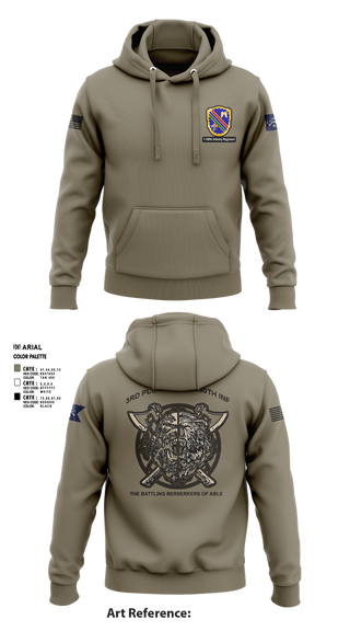Hoodie, Co A, 1st-160th INF, 79th IBCT, , Teamtime, Team time, sublimation, custom sports apparel, team uniforms, spirit wear, spiritwear, sports uniforms, custom shirts, team store, custom team store, fundraiser sports, apparel fundraiser
