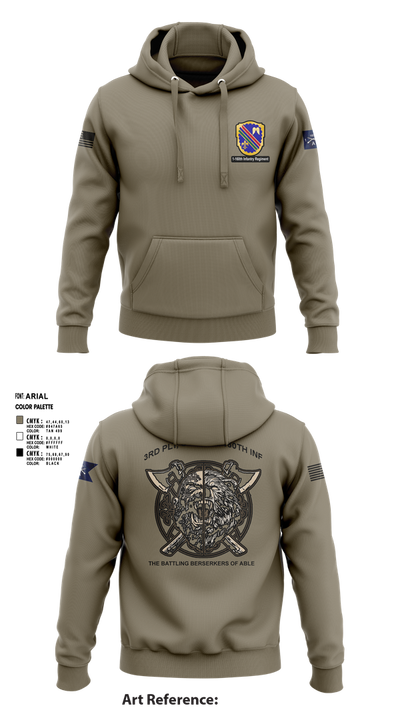 Co A, 1st-160th INF, 79th IBCT 97835057 Hoodie - 3