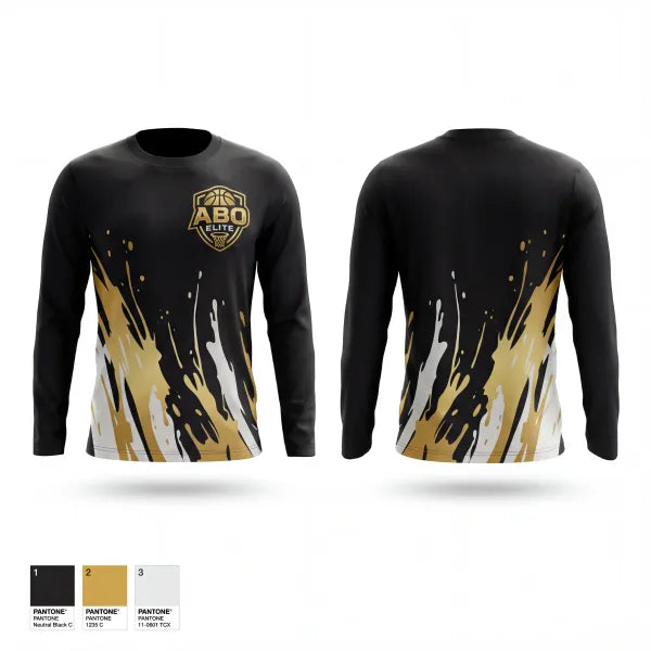 Long Sleeve Performance Shirt, ABO Elite, Men's Basketball, Teamtime, Team time, sublimation, custom sports apparel, team uniforms, spirit wear, spiritwear, sports uniforms, custom shirts, team store, custom team store, fundraiser sports, apparel fundraiser