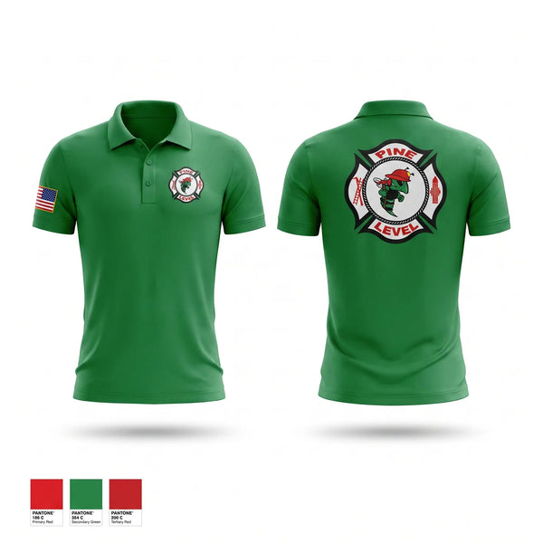 Short Sleeve Performance Polo, Pine Level Fire Department, Fire Department, Teamtime, Team time, sublimation, custom sports apparel, team uniforms, spirit wear, spiritwear, sports uniforms, custom shirts, team store, custom team store, fundraiser sports, apparel fundraiser