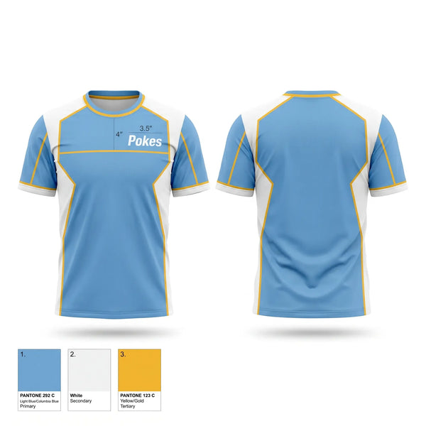Soft Poly Tee Cotton Like Feel, Pokes, Baseball, Teamtime, Team time, sublimation, custom sports apparel, team uniforms, spirit wear, spiritwear, sports uniforms, custom shirts, team store, custom team store, fundraiser sports, apparel fundraiser