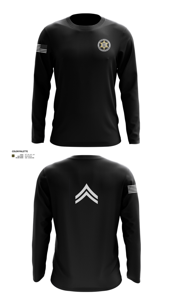 Long Sleeve Performance Shirt, Wayne County Sheriff’s Department, Police, Teamtime, Team time, sublimation, custom sports apparel, team uniforms, spirit wear, spiritwear, sports uniforms, custom shirts, team store, custom team store, fundraiser sports, apparel fundraiser