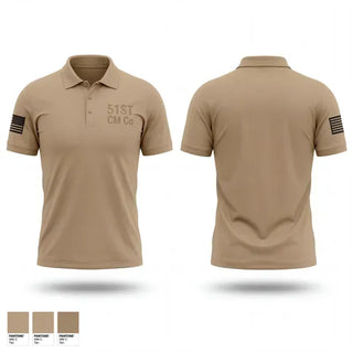 Short Sleeve Performance Polo, 51ST CM Co, Army, Teamtime, Team time, sublimation, custom sports apparel, team uniforms, spirit wear, spiritwear, sports uniforms, custom shirts, team store, custom team store, fundraiser sports, apparel fundraiser