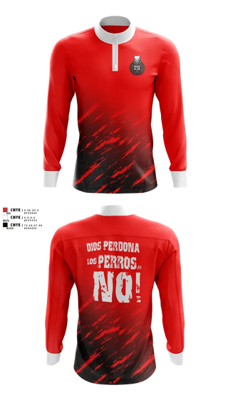 Quarter Zip Jacket, PERROS DEL MAL, Men's Soccer, Teamtime, Team time, sublimation, custom sports apparel, team uniforms, spirit wear, spiritwear, sports uniforms, custom shirts, team store, custom team store, fundraiser sports, apparel fundraiser