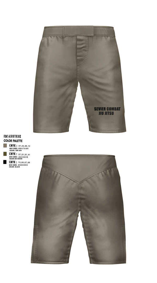 Fight Shorts, SEVIER COMBAT JIU JITSU, , Teamtime, Team time, sublimation, custom sports apparel, team uniforms, spirit wear, spiritwear, sports uniforms, custom shirts, team store, custom team store, fundraiser sports, apparel fundraiser