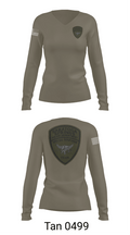 SSPD SRT 55051764 Women's Long Sleeve V-neck Shirt - 11