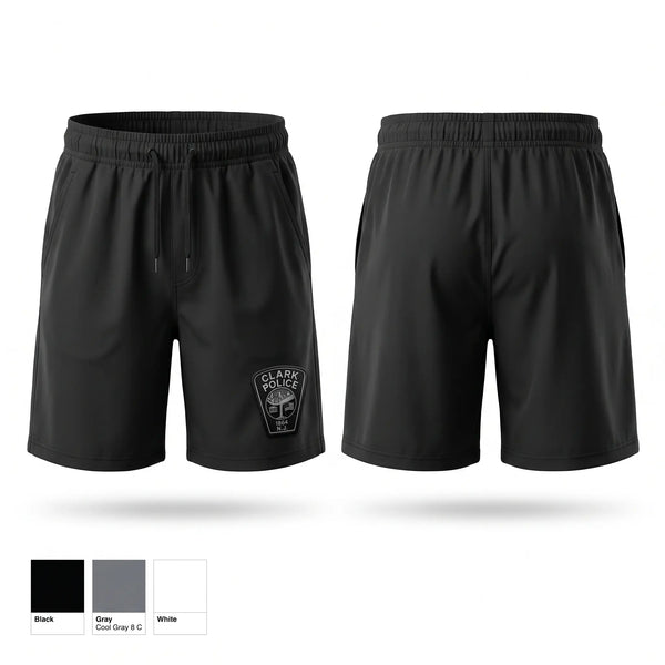 Athletic Shorts With Pockets, Clark DB, Police, Teamtime, Team time, sublimation, custom sports apparel, team uniforms, spirit wear, spiritwear, sports uniforms, custom shirts, team store, custom team store, fundraiser sports, apparel fundraiser