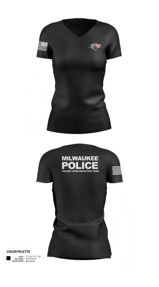 Womens Short Sleeve Vneck Shirt, D3 Violent Crimes Reduction Team, Police, Teamtime, Team time, sublimation, custom sports apparel, team uniforms, spirit wear, spiritwear, sports uniforms, custom shirts, team store, custom team store, fundraiser sports, apparel fundraiser