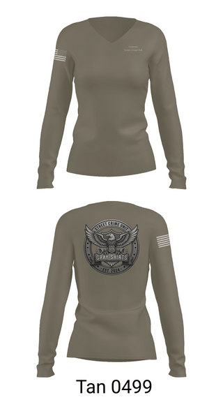 Womens Long Sleeve Vneck Shirt, Street Crime Unit, Police, Teamtime, Team time, sublimation, custom sports apparel, team uniforms, spirit wear, spiritwear, sports uniforms, custom shirts, team store, custom team store, fundraiser sports, apparel fundraiser