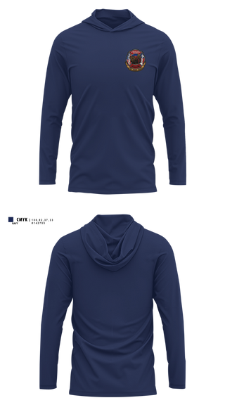 Long Sleeve Hooded Sun Shirt, Guadalupe County Fire Rescue, Fire Department, Teamtime, Team time, sublimation, custom sports apparel, team uniforms, spirit wear, spiritwear, sports uniforms, custom shirts, team store, custom team store, fundraiser sports, apparel fundraiser
