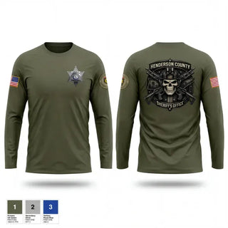 Long Sleeve Performance Shirt, Henderson County Sheriff’s Office, Police, Teamtime, Team time, sublimation, custom sports apparel, team uniforms, spirit wear, spiritwear, sports uniforms, custom shirts, team store, custom team store, fundraiser sports, apparel fundraiser