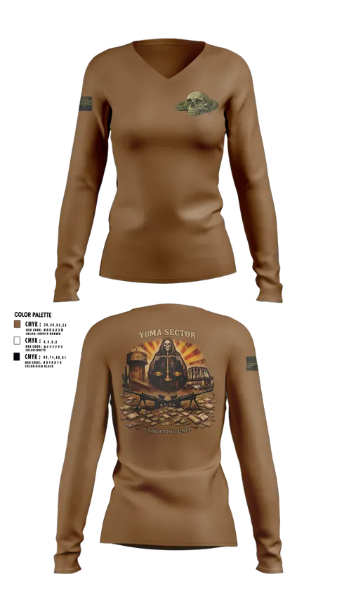 Womens Long Sleeve Vneck Shirt, Sector Intelligence Unit, Police, Teamtime, Team time, sublimation, custom sports apparel, team uniforms, spirit wear, spiritwear, sports uniforms, custom shirts, team store, custom team store, fundraiser sports, apparel fundraiser