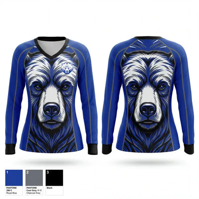 Sedro-Woolley High School Softball 26665892 Women's Long Sleeve V-neck Shirt - 1