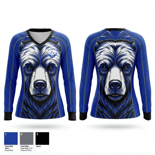 Womens Long Sleeve Vneck Shirt, Sedro-Woolley High School Softball, Softball, Teamtime, Team time, sublimation, custom sports apparel, team uniforms, spirit wear, spiritwear, sports uniforms, custom shirts, team store, custom team store, fundraiser sports, apparel fundraiser