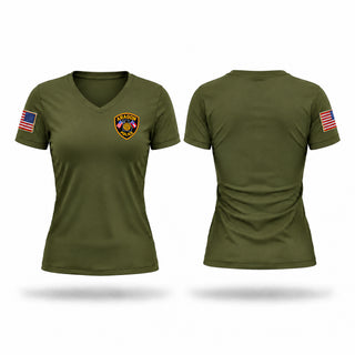 Womens Short Sleeve Vneck Shirt, Aragon Police Department, Police, Teamtime, Team time, sublimation, custom sports apparel, team uniforms, spirit wear, spiritwear, sports uniforms, custom shirts, team store, custom team store, fundraiser sports, apparel fundraiser
