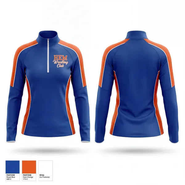 Quarter Zip Jacket, HEM Wrestling Club, Wrestling, Teamtime, Team time, sublimation, custom sports apparel, team uniforms, spirit wear, spiritwear, sports uniforms, custom shirts, team store, custom team store, fundraiser sports, apparel fundraiser