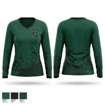 Everett Youth Hockey 29420417 Women's Long Sleeve V-neck Shirt - 1