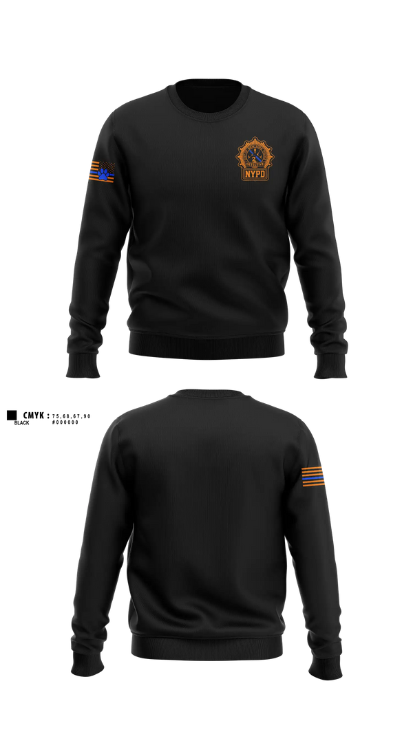Crew Neck Sweatshirt, NYPD NARCOTICS K9, Police, Teamtime, Team time, sublimation, custom sports apparel, team uniforms, spirit wear, spiritwear, sports uniforms, custom shirts, team store, custom team store, fundraiser sports, apparel fundraiser