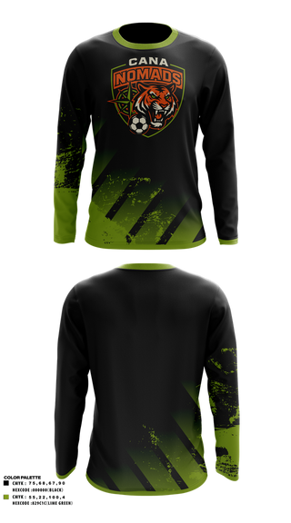 Long Sleeve Performance Shirt, Cana Nomads, Men's Soccer, Teamtime, Team time, sublimation, custom sports apparel, team uniforms, spirit wear, spiritwear, sports uniforms, custom shirts, team store, custom team store, fundraiser sports, apparel fundraiser