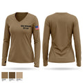 101st Airborne 1/32 cav Women's Long Sleeve V-neck Shirt - 1