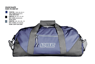 Duffle Bag, AZ Heat, , Teamtime, Team time, sublimation, custom sports apparel, team uniforms, spirit wear, spiritwear, sports uniforms, custom shirts, team store, custom team store, fundraiser sports, apparel fundraiser