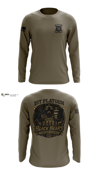 Long Sleeve Performance Shirt, 1ST PLT, 94MP, Army, Teamtime, Team time, sublimation, custom sports apparel, team uniforms, spirit wear, spiritwear, sports uniforms, custom shirts, team store, custom team store, fundraiser sports, apparel fundraiser