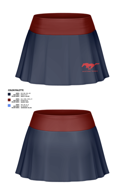 Tulare Western Mustangs 49846342 Skort - 1