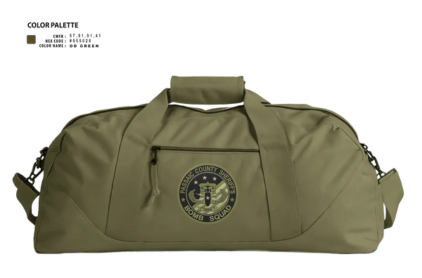 Duffle Bag, Passaic County Bomb Squad, Police, Teamtime, Team time, sublimation, custom sports apparel, team uniforms, spirit wear, spiritwear, sports uniforms, custom shirts, team store, custom team store, fundraiser sports, apparel fundraiser