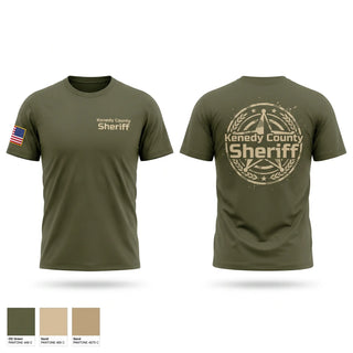 Old School Cotton Feel Shirt, Kenedy County Sheriff, Police, Teamtime, Team time, sublimation, custom sports apparel, team uniforms, spirit wear, spiritwear, sports uniforms, custom shirts, team store, custom team store, fundraiser sports, apparel fundraiser
