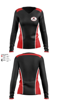 Wolfpack Martial Arts Women's Long Sleeve V-neck Shirt - 3