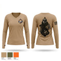 C-Co 1-124 IN Women's Long Sleeve V-neck Shirt - 1