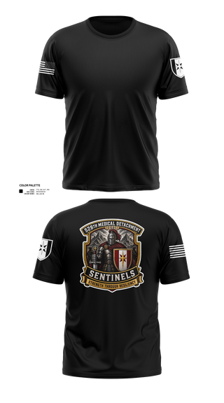 Old School Cotton Feel Shirt, 528th MED DET COSC, Army, Teamtime, Team time, sublimation, custom sports apparel, team uniforms, spirit wear, spiritwear, sports uniforms, custom shirts, team store, custom team store, fundraiser sports, apparel fundraiser