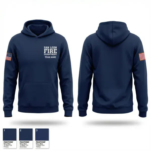 Hoodie, San Leon Fire Department, Fire Department, Teamtime, Team time, sublimation, custom sports apparel, team uniforms, spirit wear, spiritwear, sports uniforms, custom shirts, team store, custom team store, fundraiser sports, apparel fundraiser