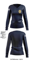 Livingston Police Department 7983216 Women's Long Sleeve V-neck Shirt - 1