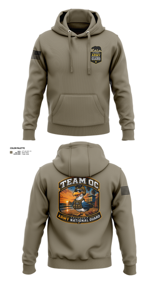 Hoodie, TEAM OC, National Guard, Teamtime, Team time, sublimation, custom sports apparel, team uniforms, spirit wear, spiritwear, sports uniforms, custom shirts, team store, custom team store, fundraiser sports, apparel fundraiser